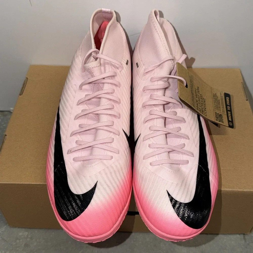 Nike Indoor Soccer Shoes Zoom Superfly 9 Academy IC Mens Sz 11.5 Pink DJ5627-601